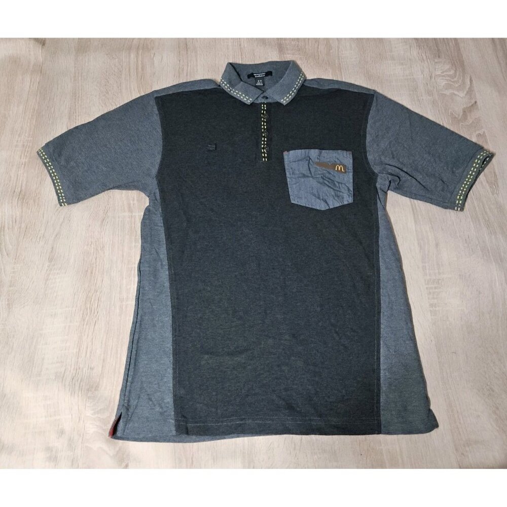 McDonalds Employee Uniform Polo Shirt Unisex Timeless Elements Gray Size S